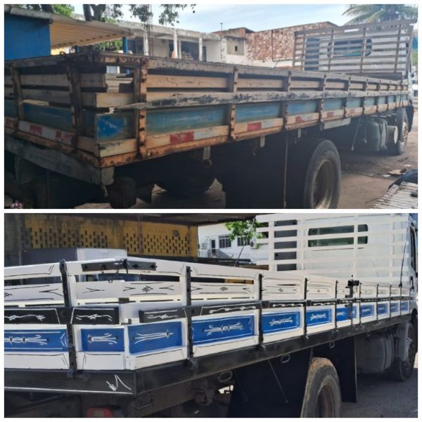 Antes e depois de serviço realizado pela Via Truck Brasil 3